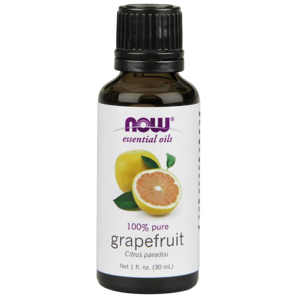 NOW Essential Oils, Grapefruit Oil, Sweet Citrus Aromatherapy Scent, Cold Pressed, 100% Pure, Vegan, 1-Ounce - Vitamins Emporium