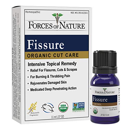 Forces of Nature – Natural, Organic Fissure Care (11ml) Non GMO, No Harmful Chemicals –Soothe and Relieve Burning, Throbbing, Stinging, Itchy, Bleeding Tissue Caused by Fissures or Hemorrhoids