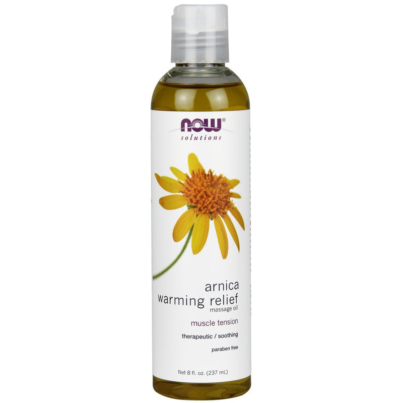 NOW Solutions Arnica Warming Relief Massage Oil,8-Ounce - Vitamins Emporium
