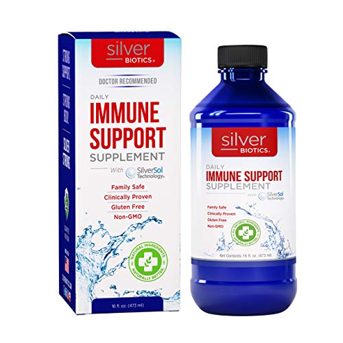 American Biotech Labs - Silver Biotics - Daily Immune Support Supplement with SilverSol Technology - 16 Fl Oz
