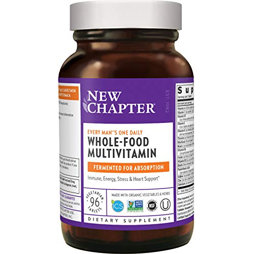 New Chapter Men’s Multivitamin + Immune Support – Every Man’s One Daily with Fermented Nutrients - 96 ct