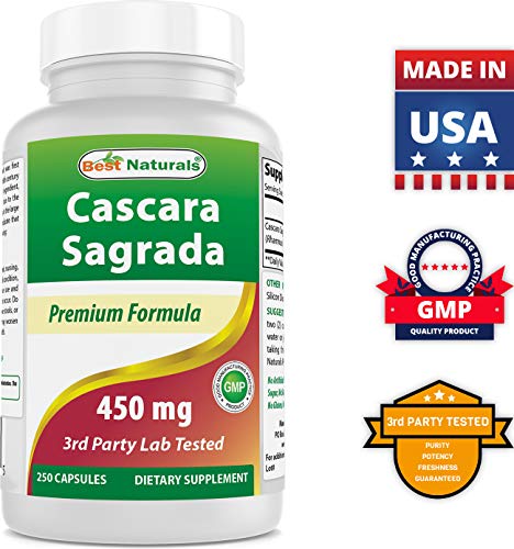 Best Naturals Cascara Sagrada 450 mg 250 Capsules