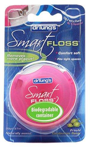 Dr. Tung's Smart Floss, 30 yds, Natural Cardamom Flavor 1 ea Colors May Vary (Pack of 6) - Vitamins Emporium