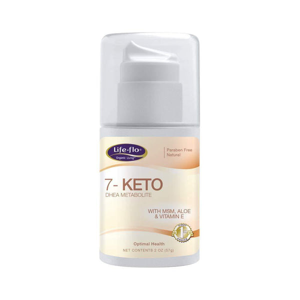 Life-Flo 7-Keto DHEA Metabolite Cream 15mg | MSM, Aloe & Vitamin E | Measured Pump | Fragrance-Free | 2oz - Vitamins Emporium
