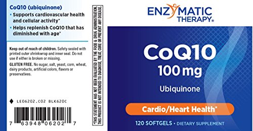 Nature's Way CoQ10 100 mg Ubiquinone, 120 Softgels