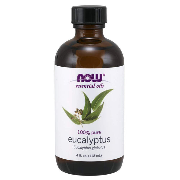 NOW Essential Oils, Eucalyptus Oil, Clarifying Aromatherapy Scent, Steam Distilled, 100% Pure, Vegan, 4-Ounce - Vitamins Emporium