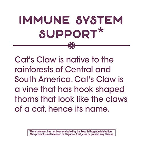 Nature's Way Standardized Cat's Claw Extract 175 mg per serving, 60 Capsules