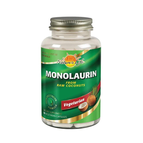 Nature's Life Monolaurin Capsules, 990 mg | Vegetarian | Support For Healthy Immune Function & Digestion | Optimal Wellness Benefits | 90 ct - Vitamins Emporium