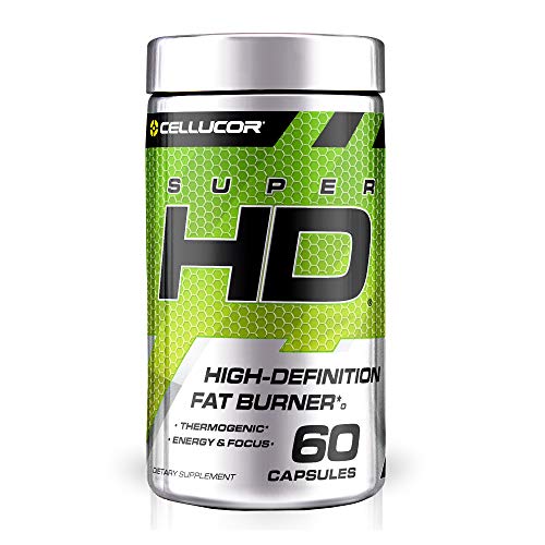 Cellucor SuperHD Thermogenic Fat Burner Weight Loss Supplement, Appetite Suppressant, & Energy Booster Capsimax, Green Tea Extract, 160mg Caffeine & More 60 Capsules (Packaging May Vary)