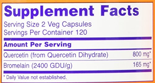 Now Foods Quercetin with Bromelain, Veg-Capsules,480 (2 Pk X 240)