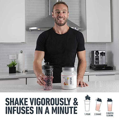 Isopure Infusions, Refreshingly Light Fruit Flavored Whey Protein Isolate Powder, "Shake Vigorously & Infuses in a Minute", Tropical Punch, 36 Servings