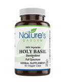 Holy Basil - 60 Veggie Caps with 450mg Organic Holy Basil Tulsi & Holy Basil Extract from India