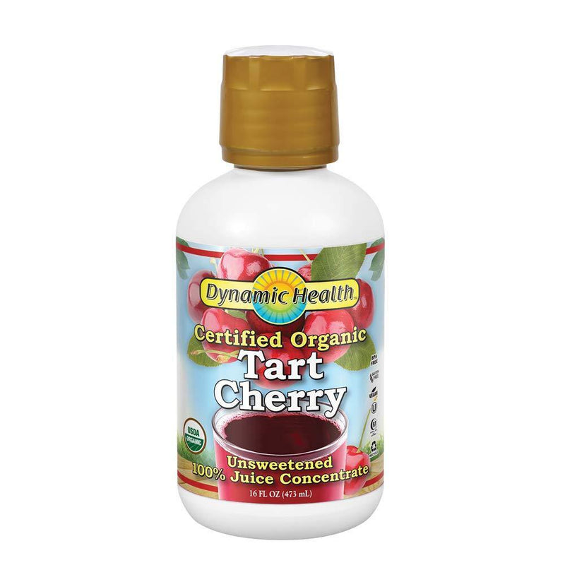 Dynamic Health Organic Tart Cherry Juice Concentrate | USDA Certified & 100% Pure | 16 Servings - Vitamins Emporium