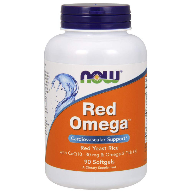 NOW Foods - Red Omega Red Yeast Rice With CoQ10 30 mg. - Vitamins Emporium