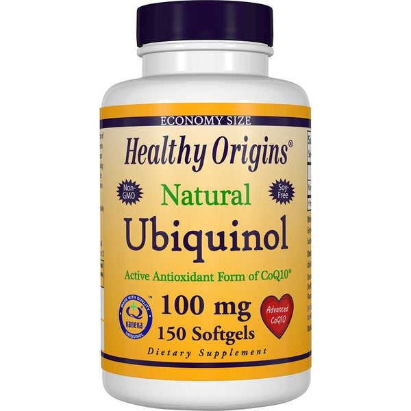 Healthy Origins Ubiquinol Soy Free/Non-GMO Gels, 100 Mg, 150 Count - Vitamins Emporium