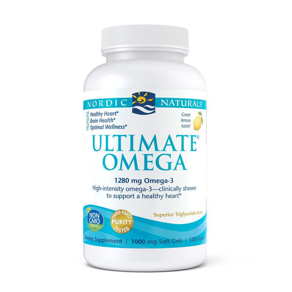 Nordic Naturals Ultimate Omega SoftGels - Most Popular Omega 3 Supplement, Lemon Flavor Fish Oil With DHA EPA, Supports Heart Health, Brain Development, Healthy Joints, and Overall Wellness - Vitamins Emporium