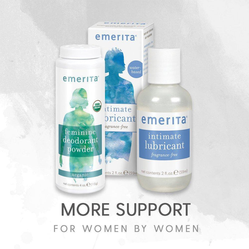 Emerita Personal Moisturizer | Intimate Skin Care For Vaginal Dryness | Water Based with Calendula & Vitamin E | Estrogen & Paraben Free | 4 fl oz - Vitamins Emporium