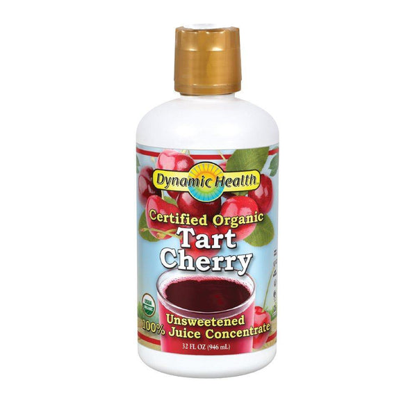 Dynamic Health Organic Tart Cherry Juice Concentrate | USDA Certified & 100% Pure | 32 Servings - Vitamins Emporium