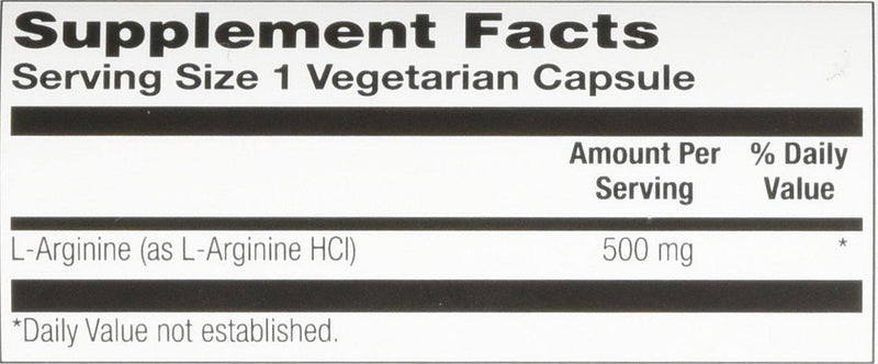 Solaray Free-Form L-Arginine, 500 mg, 100 Count - Vitamins Emporium