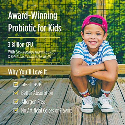 Nordic Naturals Kids Nordic Flora Probiotic Pixies, Rad Berry - 30 Packets - 3 Billion CFU - Digestive Wellness, Immune Support - Non-GMO, Vegan - 30 Servings