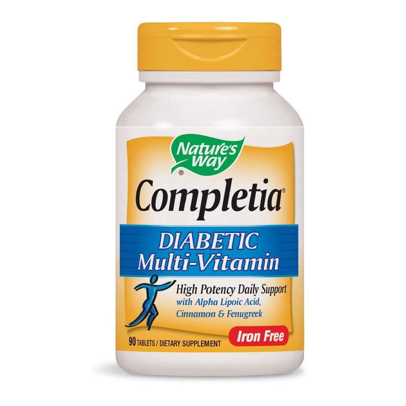 Nature's Way Completia Diabetic Multivitamin (iron-free), 90 Tablets - Vitamins Emporium
