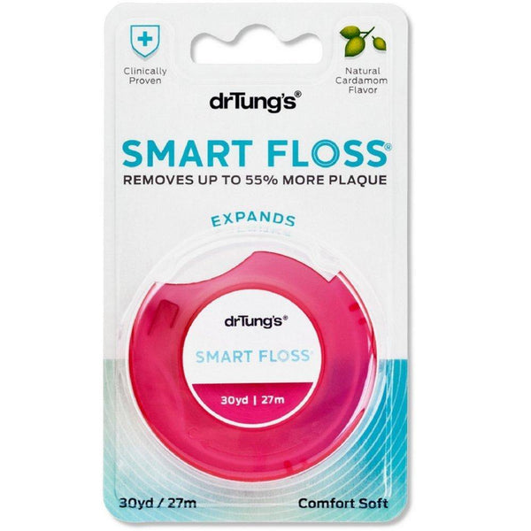 Dr. Tung's Smart Floss, 30 yds, Natural Cardamom Flavor 1 ea Colors May Vary (Pack of 3) - Vitamins Emporium