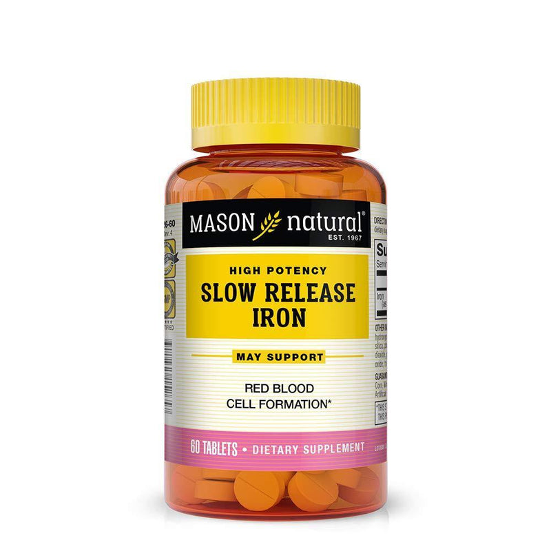 Mason Vitamins Slow Release Iron, 60 Tablets (Pack of 3) - Vitamins Emporium