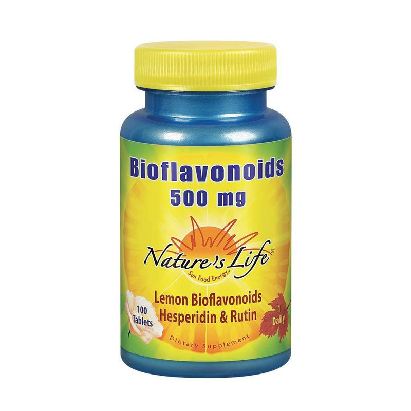 Nature's Life Bioflavonoids Tablets, Lemon, 500 Mg, 100 Count - Vitamins Emporium