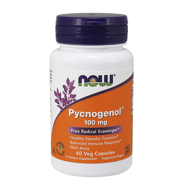 NOW Pycnogenol 100mg, 60 Veg Capsules - Vitamins Emporium