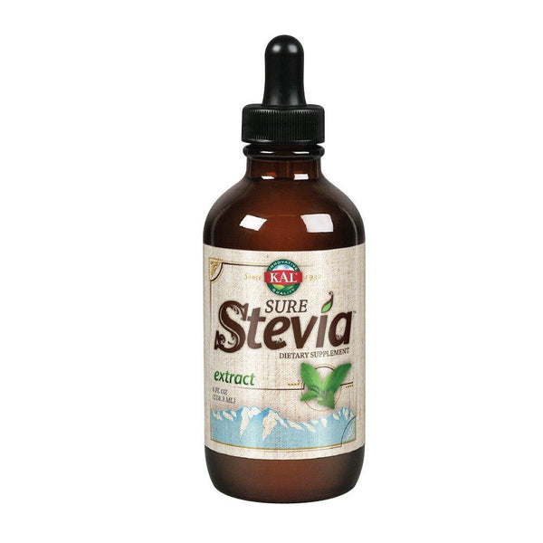 KAL Sure Stevia Liquid Extract 4 oz | Best-Tasting, Zero Calorie, Low Glycemic | For Baking & Adding to Beverages | 775 Servings - Vitamins Emporium