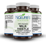 Milk Thistle - 90 Veggie Caps with Organic Milk Thistles and Potent Silymarin Extract