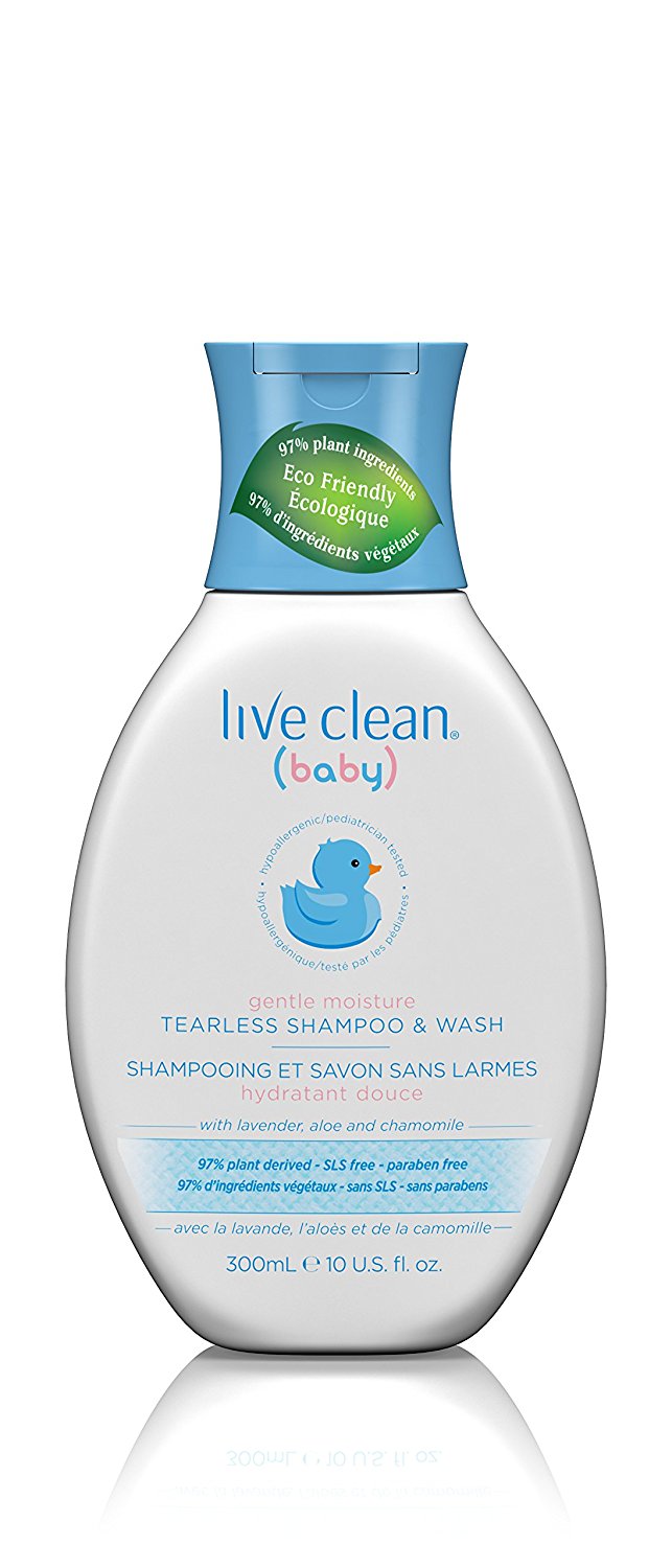 Live Clean Baby Gentle Moisture Tearless Shampoo & Wash, 10 oz. - Vitamins Emporium