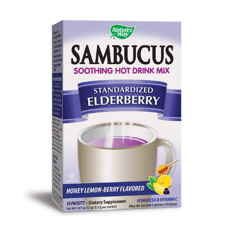 Nature's Way Sambucus Hot Drink, 10 Count (Packaging May Vary) - Vitamins Emporium