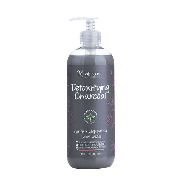 Renpure Detoxifying charcoal body wash, 19 Ounce - Vitamins Emporium
