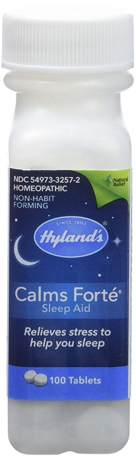 Hyland's Calms Forte Sleep Aid 100 Tablets, Natural Relief of Stress, Sleep, Anxiousness, Nervousness and Irritability - Vitamins Emporium