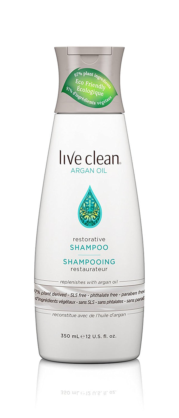 Live Clean Argan Oil Restorative Shampoo, 12 oz. - Vitamins Emporium