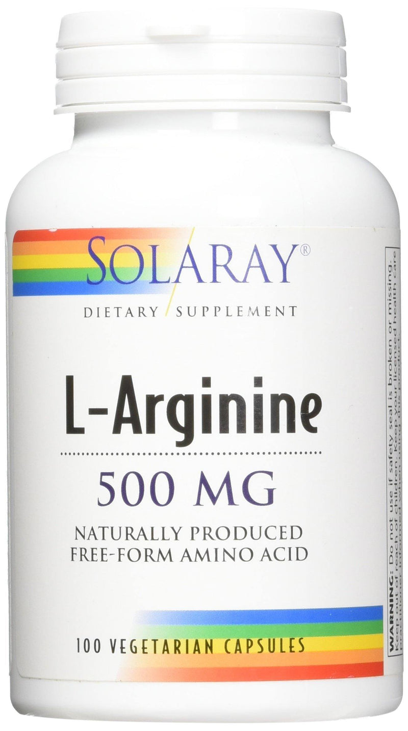 Solaray Free-Form L-Arginine, 500 mg, 100 Count - Vitamins Emporium