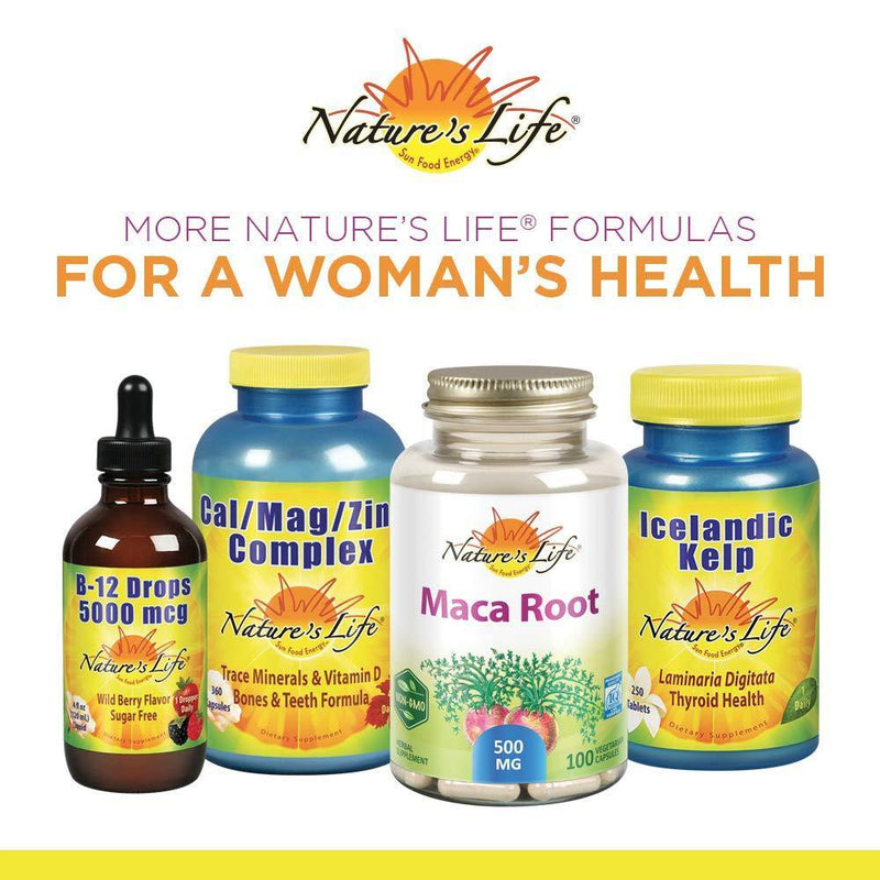 Nature's Life Wild Yam 1000mg Herbal Supplement | Women's Health Formula | With Diosgenin for Healthy Balance Support | Non-GMO | 100 Veg Caps - Vitamins Emporium