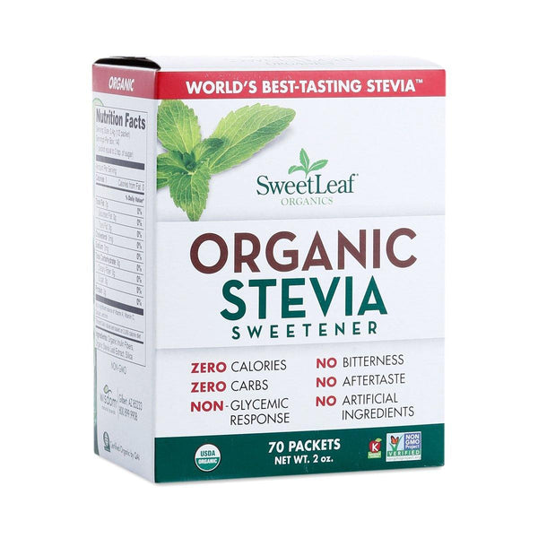 Sweet Leaf Sweetener Sweeteners Organic Stevia Sweeteners 70 packets (a) - 2pc - Vitamins Emporium