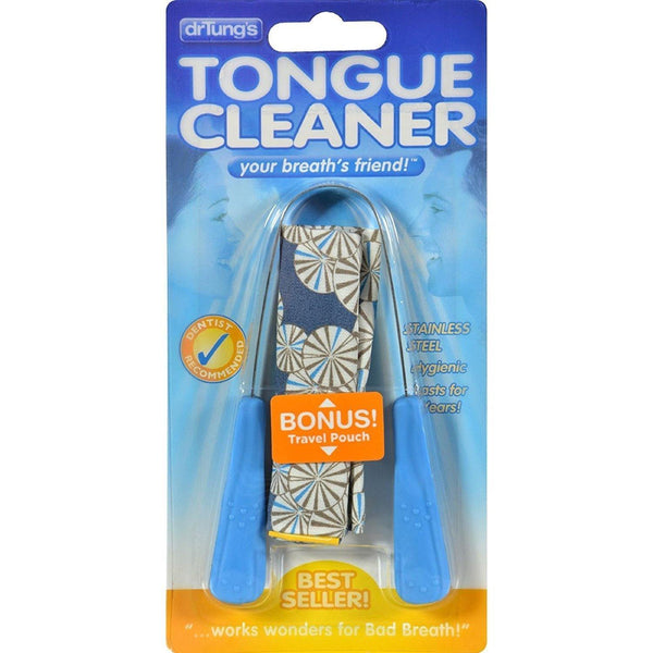 Dr. Tung's Stainless Steel Tongue Cleaner,Assorted Colors - Vitamins Emporium