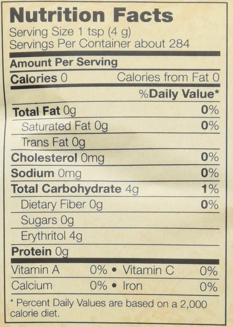 Now Foods Erythritol Natural Sweetener 2.5 LB (Pack of 2) - Vitamins Emporium