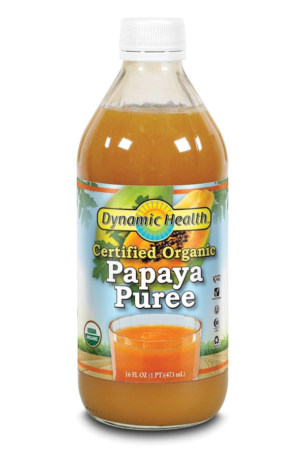 Dynamic Health Puree, Papaya, 16-Ounce (Pack of 2) - Vitamins Emporium