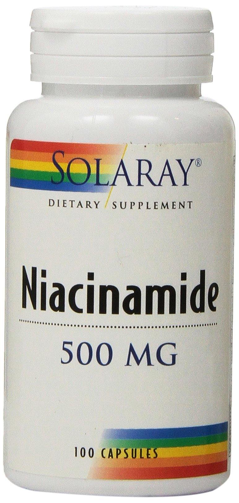Solaray Niacinamide Capsules, 500 mg, 100 Count - Vitamins Emporium