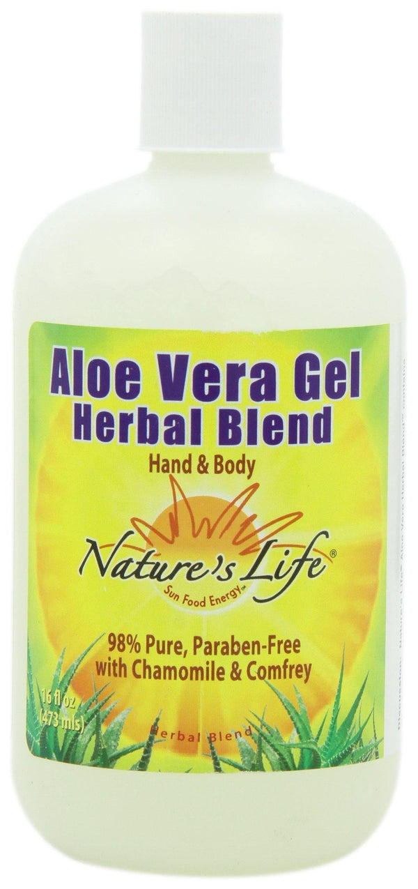 Nature's Life Aloe Vera Gel, Herbal Blend, 16 Ounce - Vitamins Emporium