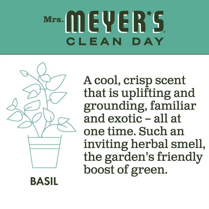 Mrs. Meyer's Clean Day Liquid Dish Soap, Basil Scent, 16 ounce bottle - Vitamins Emporium