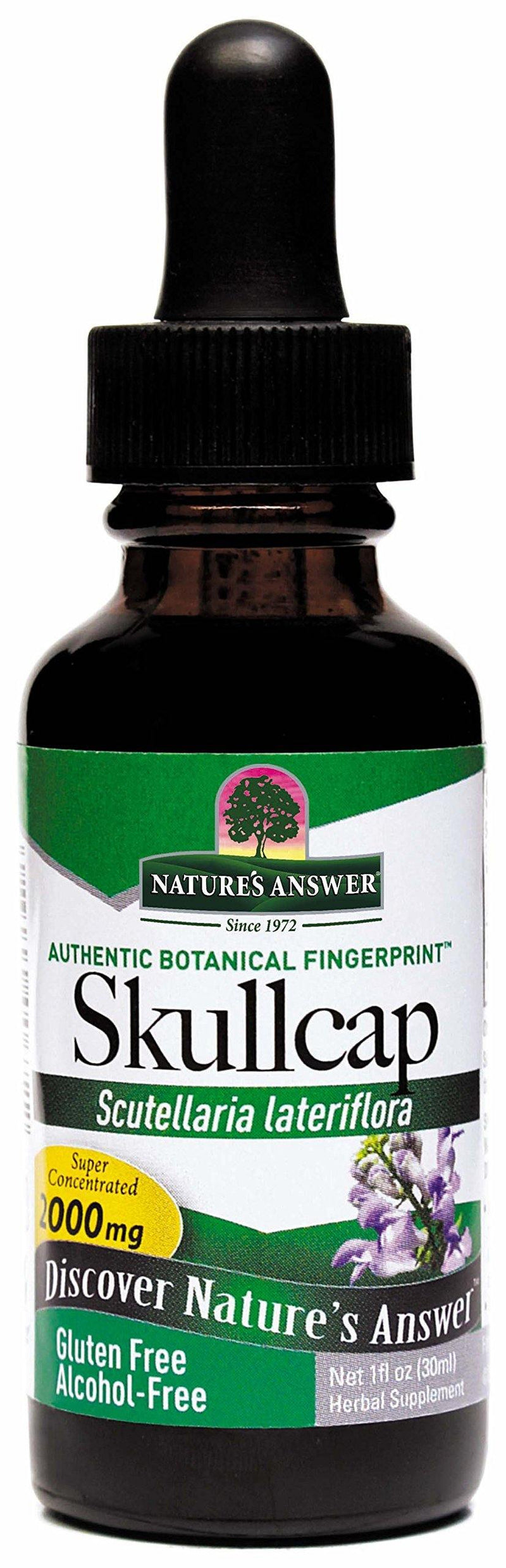 Nature's Answer Alcohol-Free Skullcap Herb, 1-Fluid Ounce - Vitamins Emporium