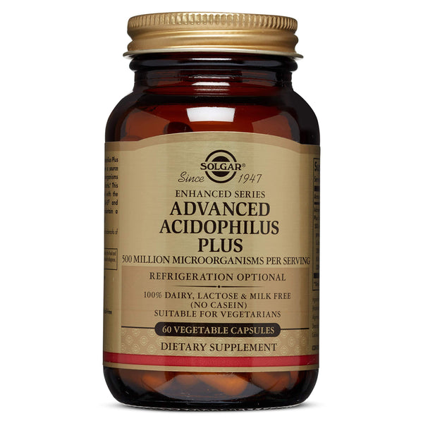 Solgar - Advanced Acidophilus Plus, 60 Vegetable Capsules - Vitamins Emporium
