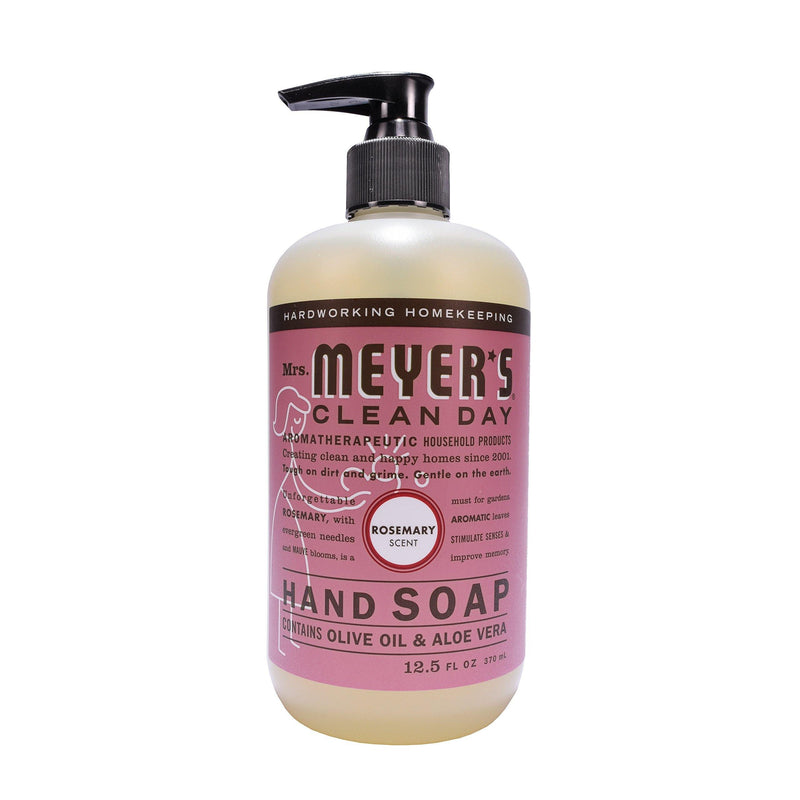 Mrs. Meyer's Liquid Hand Soap, Rosemary, 12.5 Fluid Ounce - Vitamins Emporium