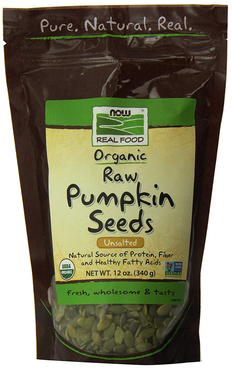 Now Foods Organic Pumpkin Seeds, 12 Ounce - Vitamins Emporium