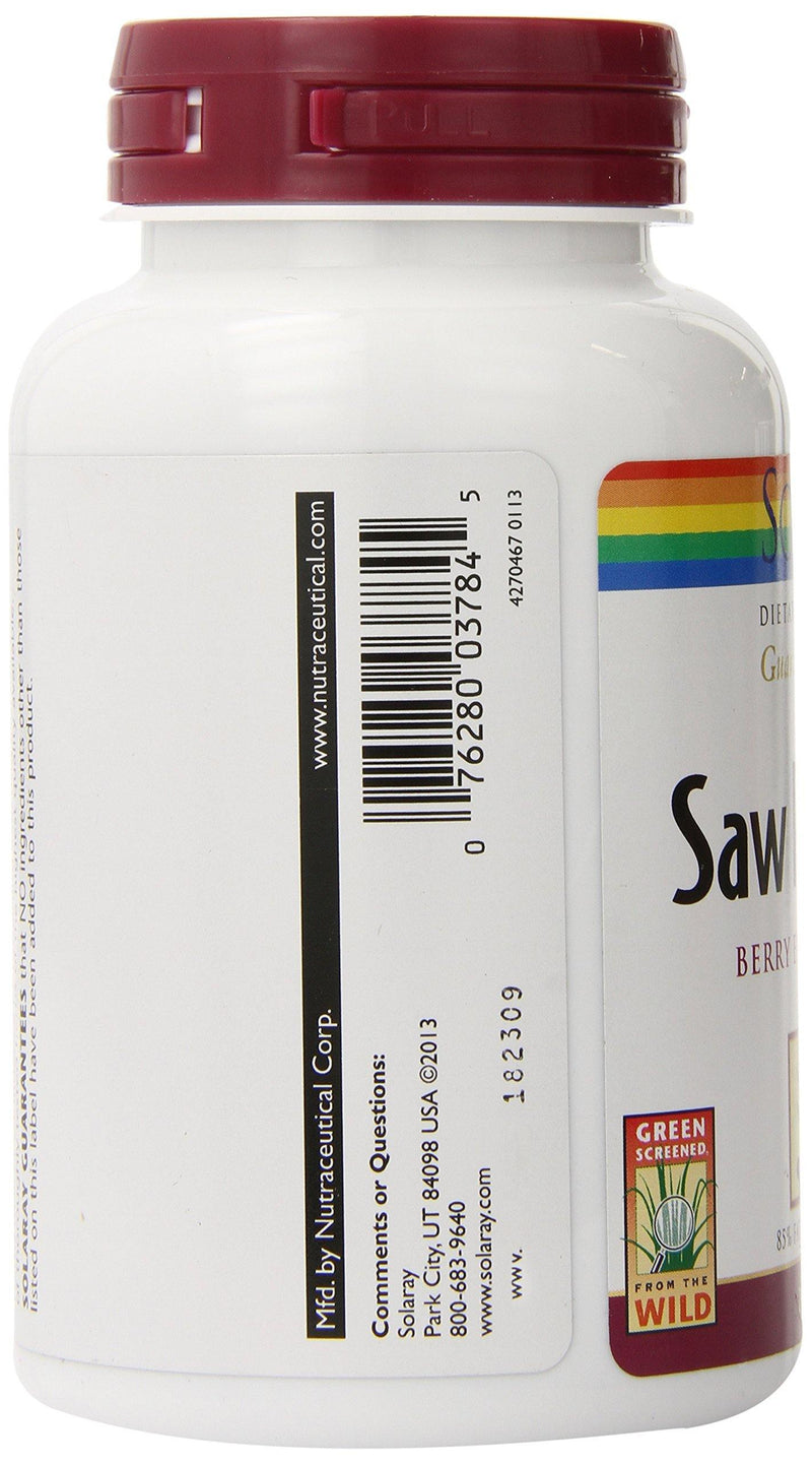 Solaray Saw Palmetto Berries Supplement, 160 mg, 240 Count - Vitamins Emporium